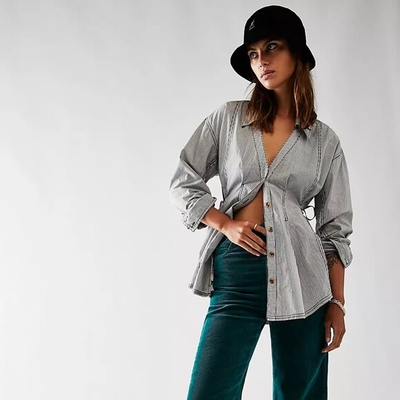 Rolla's Heidi Cord Jeans High Rise Loose Straight - Picture 2 of 12